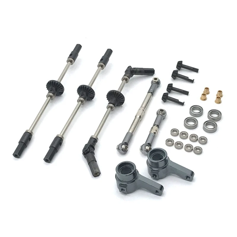 BAAA-ترقية الصلب والعتاد جسر المحور التروس ل WPL B14 B24 C14 C24 C34 C44 B16 B36 1/16 RC إكسسوارات قطع غيار السيارات ، 6WD