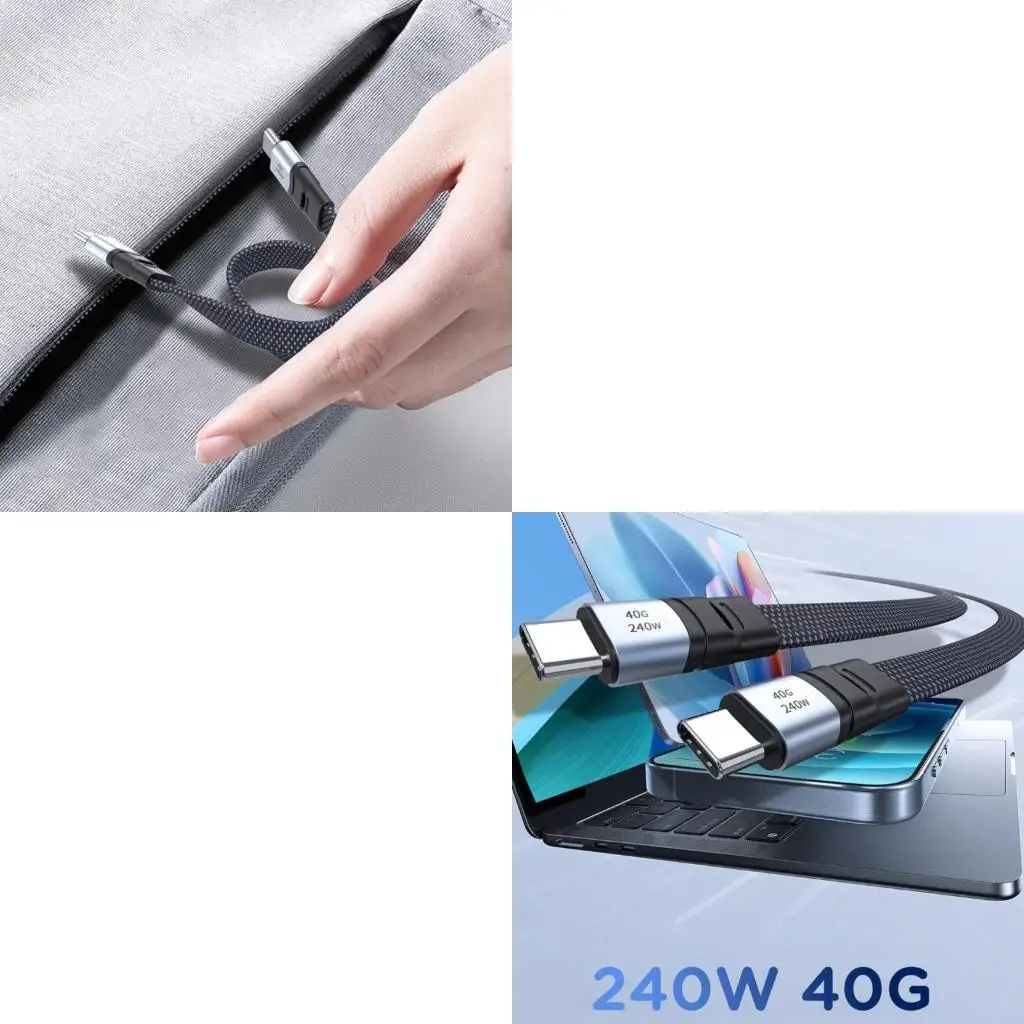 

240W USB C to USB C Fast Charging Cable, PD240W 40Gbps/8K60hz Video Data Sync 83CE