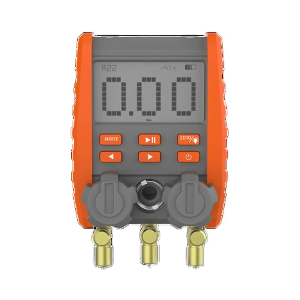 Refrigerant Digital Manifold Gauge  Vacuum Pressure Temperature Test