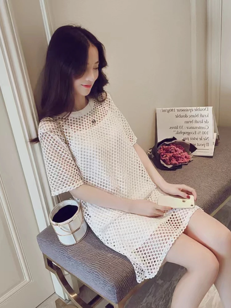 Set di abiti da donna con canotta Design estivo Maglia allentata Temperamento casual Moda coreana Estetica Abiti Streetwear Ins giornalieri