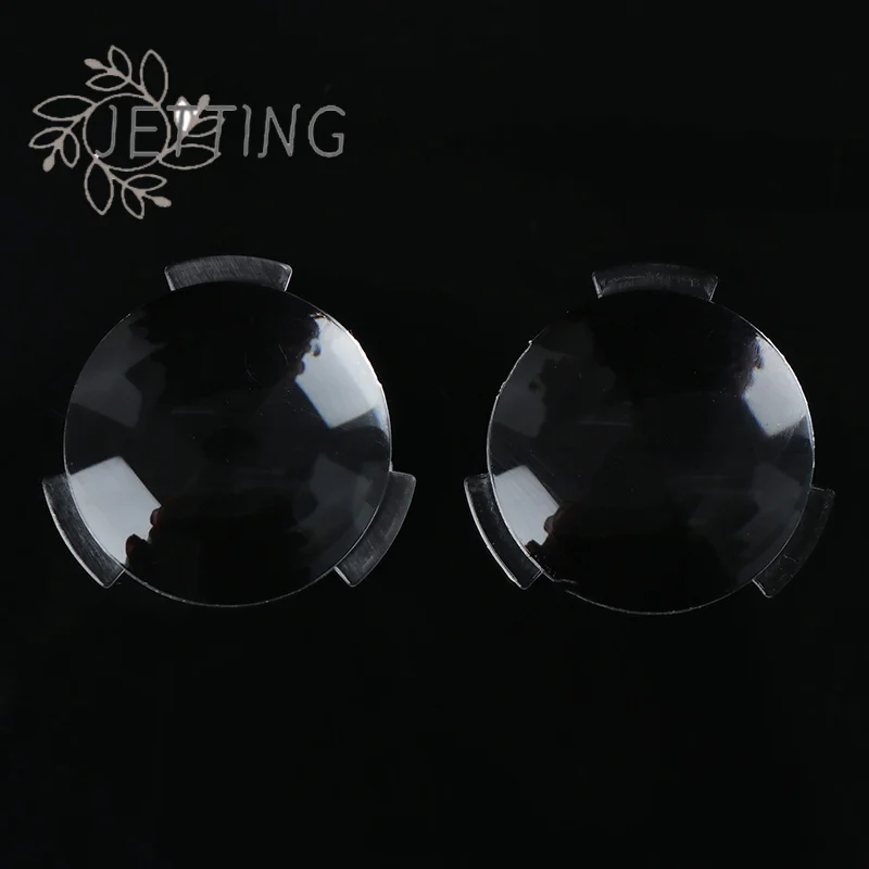 Hot 2Pcs BiConvex Ultra Clear Lens For Google Cardboard Virtual Reality 3D VR Glasses 2-5mm Thickness 25*45MM