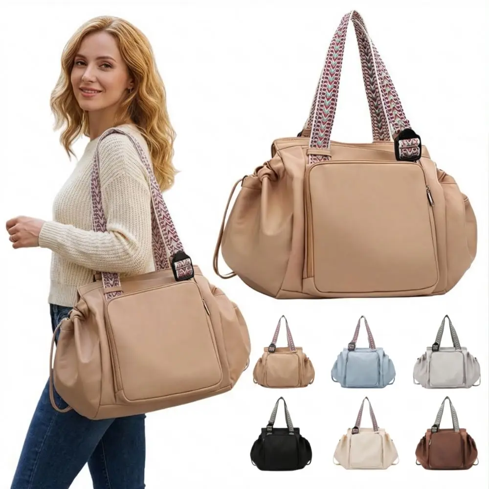 Multifunctional Travel Storage Bag Lightweight Large Capacity Women's Backpack Oxford Cloth Cradle Design Tote Bag