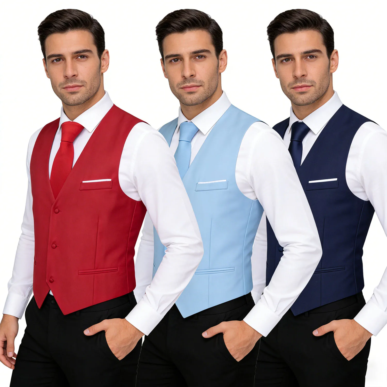 

Мужской комплект: жилет, галстук, галстук-бабочка, платок, запонки – разноцветный жилет для свадеб, мероприятий, вечеринок, в подарок