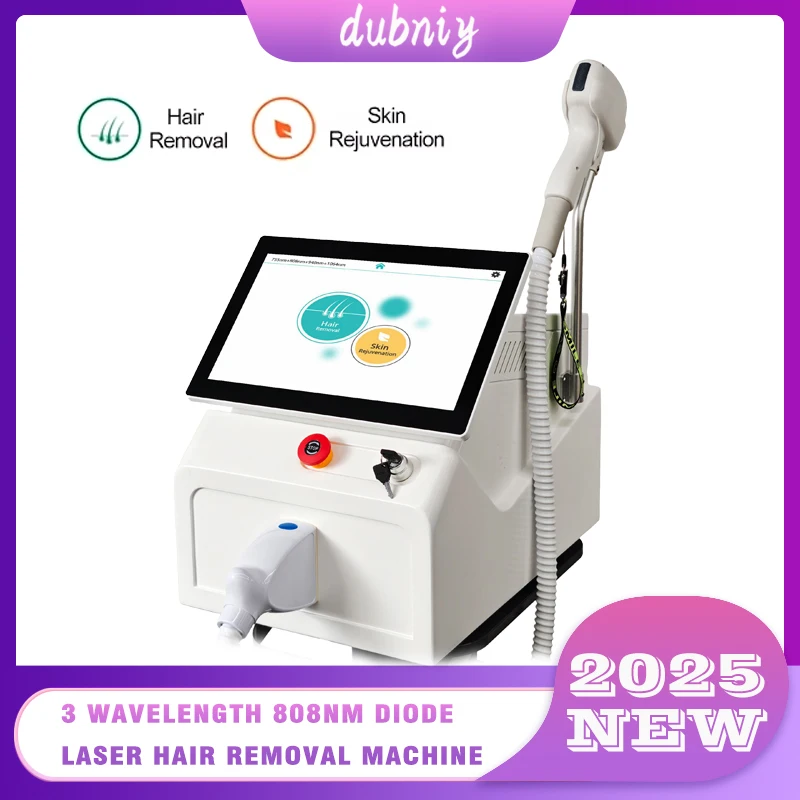 

3500W High Power 808nm Ice Laser Painless Hair Removal Diode Large Screen Single Handle Salon Skin Rejuvenation Beauty Machine