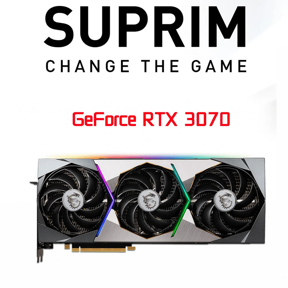 Игровая Видеокарта MSI GeForce RTX 3070, графический процессор GDDR6 TORX Fan 3,0 GDDR6X RTX3070, графическая карта 3070 GPU GDDR6X 19000 МГц VR, готовый Рабочий стол Игровые видеокарты NVIDIA RTX 30 Series Видеокарты