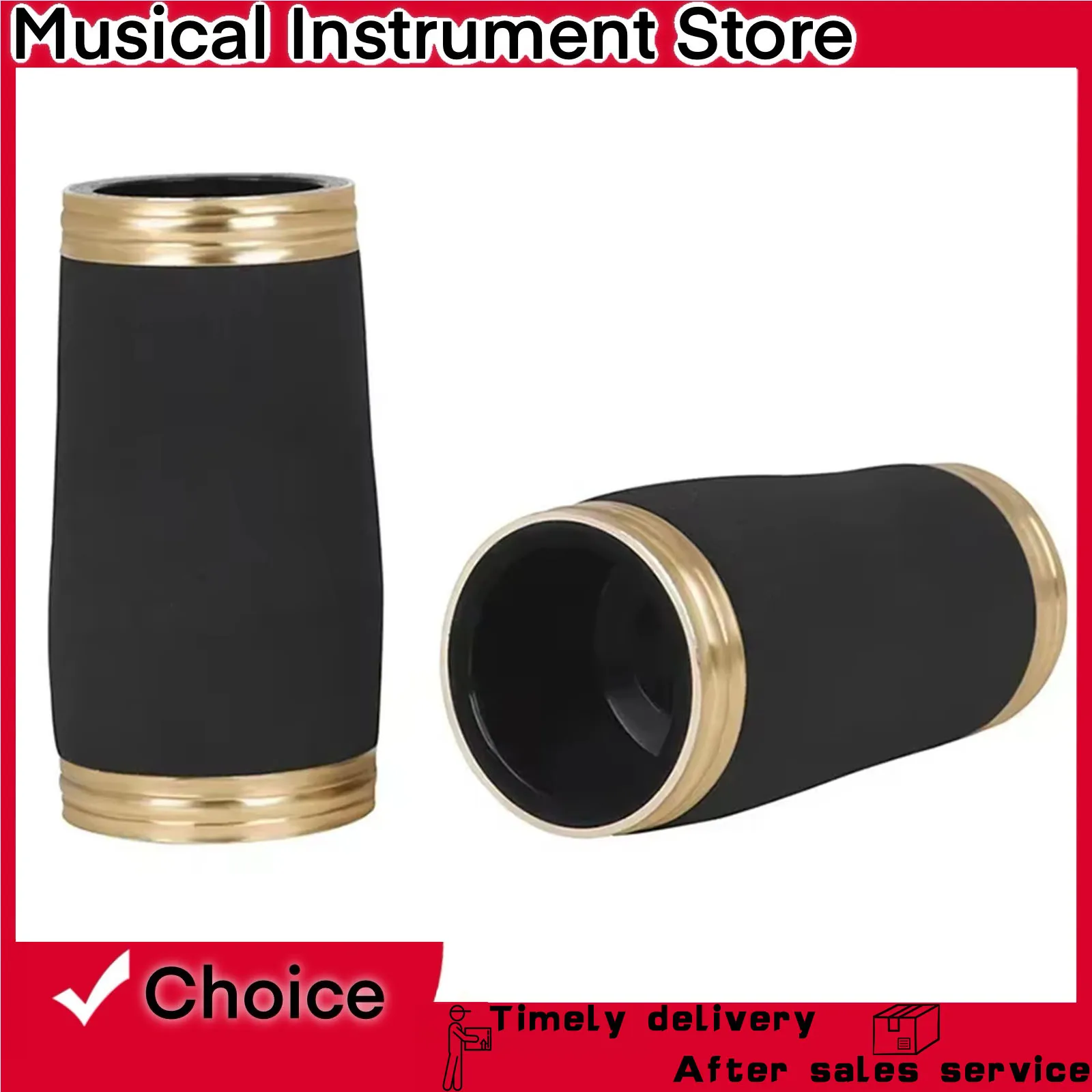 

2 шт. Bb кларнет черный регулируемая трубка настройка бакелитовая секция трубчатая секция профессиональные деревянные духовые инструменты детали аксессуары