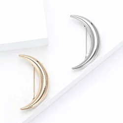 Trendy Lüks Ay Broş Kadınlar için Unisex Hilal Aylar Pimleri 2 renkli Mevcut Ziyafet Parti Aksesuarları Hediyeler