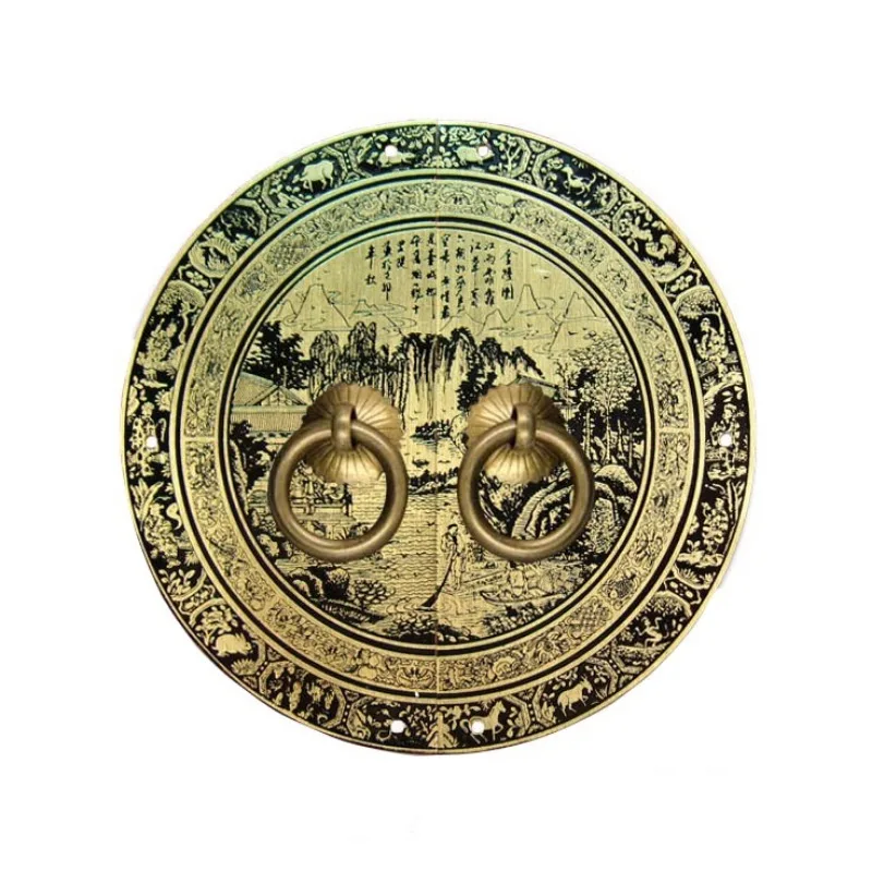 110mm 140mm 180mm Chinese antique furniture copper fittings cabinet handle shoe bookcase wardrobe door handle retro