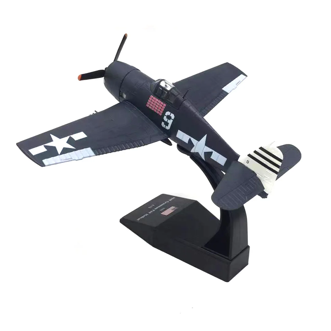 Scale 1/72 Fighter Model, US F6F Hellcat Military Aircraft Replica Aviation World War WW2 Plane Collectible Toys for Boys