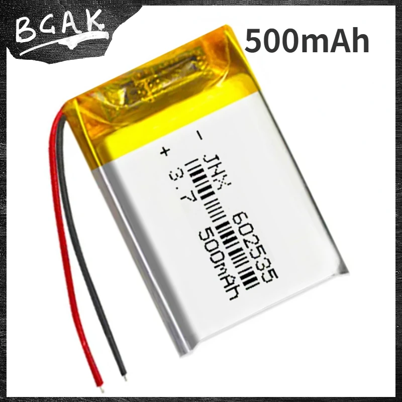 Universal BCAK 602535 Li-polymer Battery 3.7V Rechargeable Lithium Polymer Li-Po Batteries for MP3 MP4 MP5 GPS Toy DIY DVD Smart