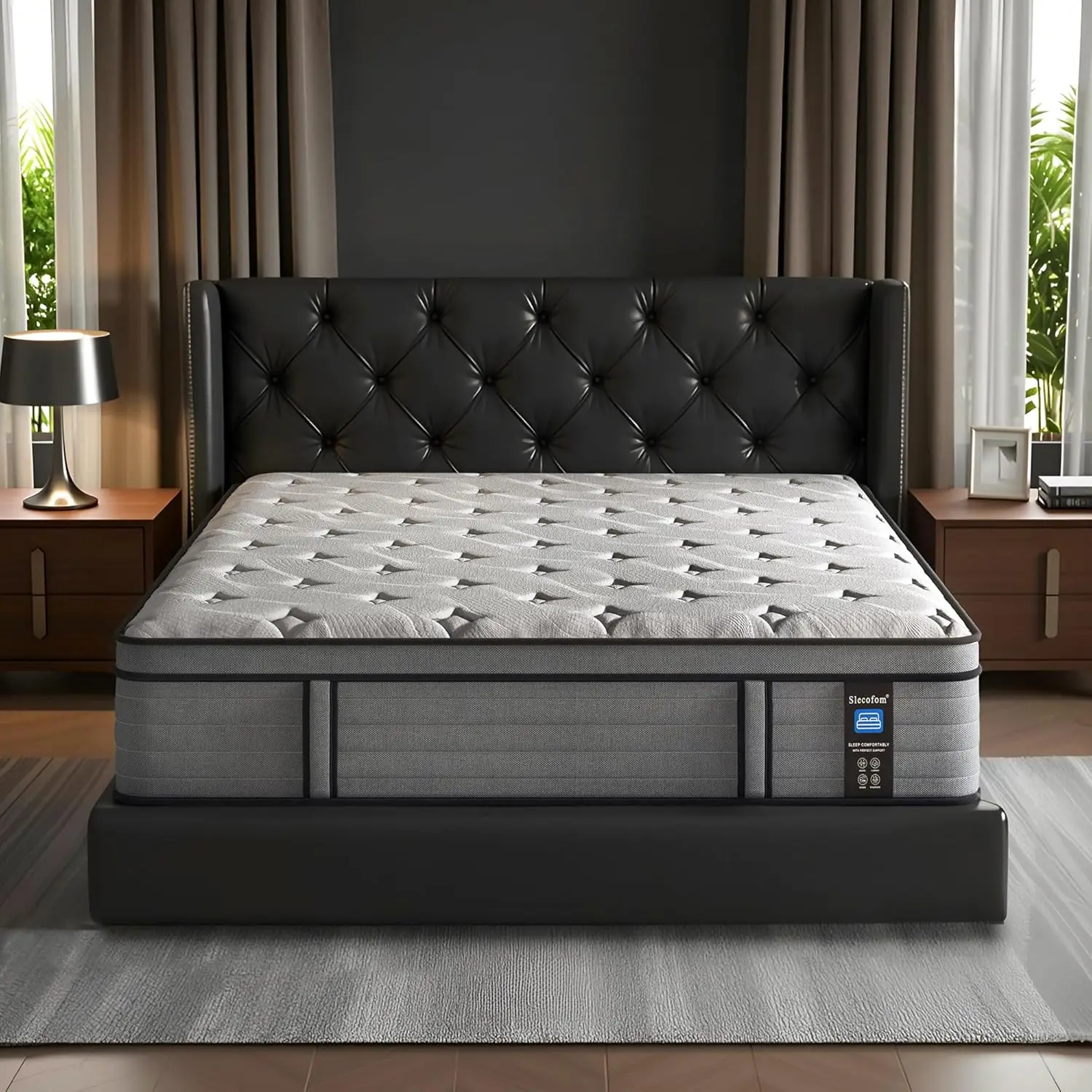 Extra Firm Queen Mattress,12 Inch Queen Mattress for Back Pain with Gel Memory Foam - Extra Lumbar Support &, Customized