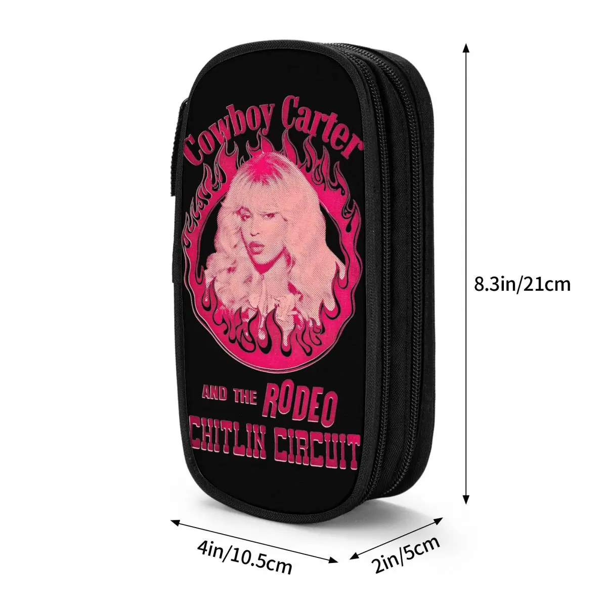 Beyonce Cowboy Carter Pencil Case Classic Pen Box Bag Girls Boys Big Capacity studenti School Zipper Pencil Box