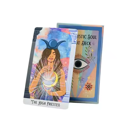 10*6.3cm The Mystic Soul Tarot Deck 78pcs English Wait Tarot For Easy Beginners Fate Fortune Telling Party Tabletop Board Game