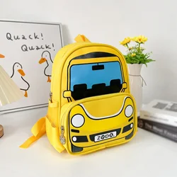 Children Cartoon Car Shape Backpacks for Teenager Cute Kindergarten Schoolbag Waterproof Kids Book bags Boys Girls Students Bag