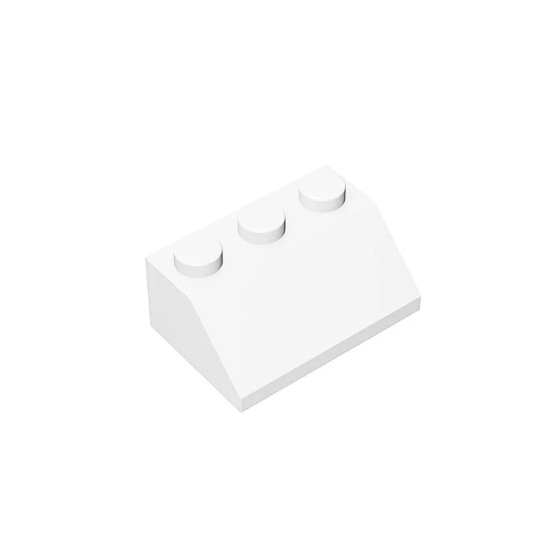 Moc 10 pçs parte tijolo 3038 inclinação 45 blocos de construção conjunto 2x3 casa castelo partícula educacional montar brinquedos diy aniversário presente do miúdo