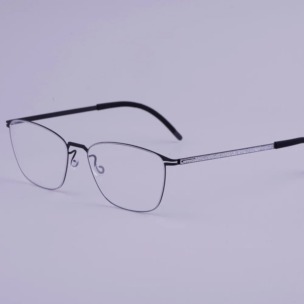 

Men Square Screwless Titanium Glasses Frame V467-D Handmade Light Weight Eyeglasses Spectacle Designer luxury Comfortable Gafa