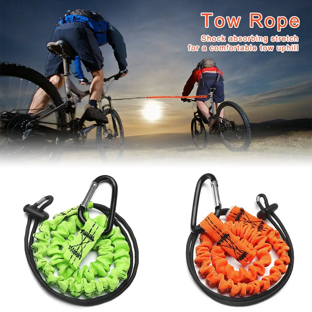 Parent-Child Rally Rope Mountain Bike Heavy Duty Bike Tow Cable Portable Tow Rope Towing Pull Rope Safety Bungee Cord