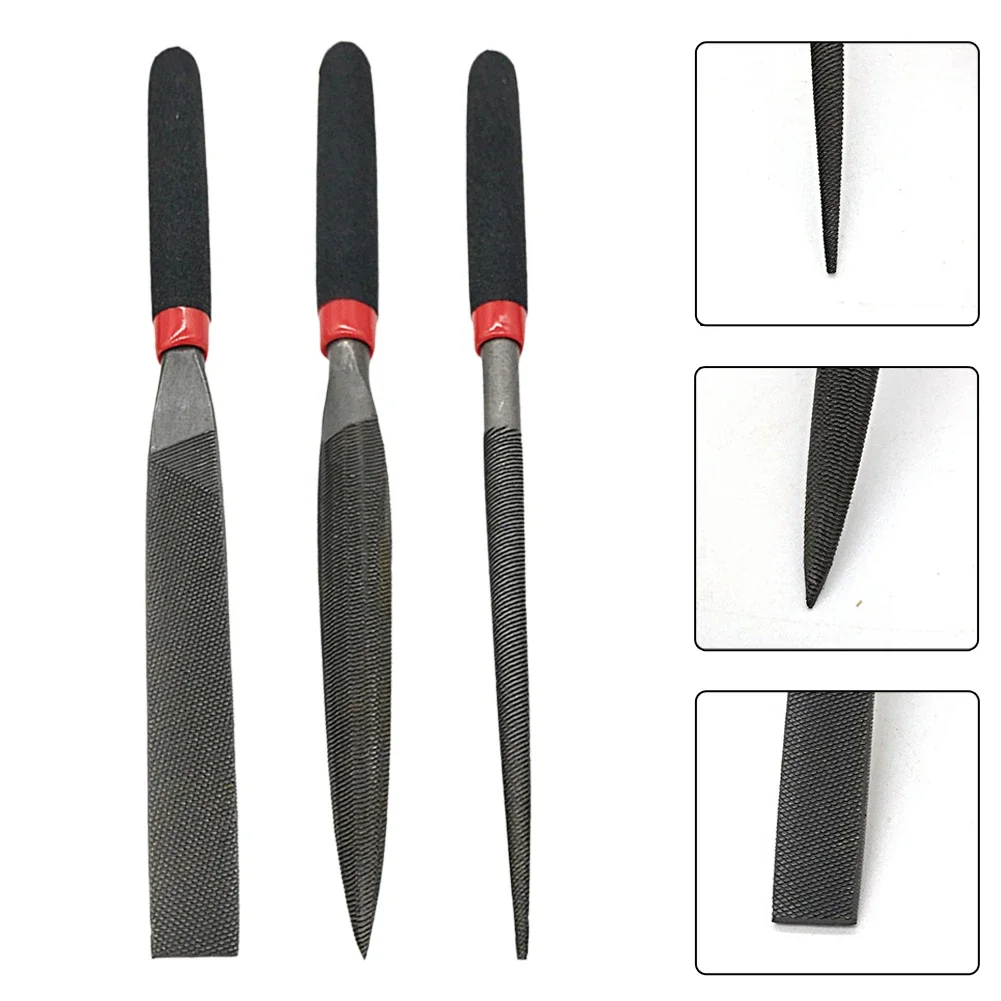 Small Steel Files Needle File Flat File For Stone Glass Metal Carving Craft Needle Filing Woodworking Hand File Tool