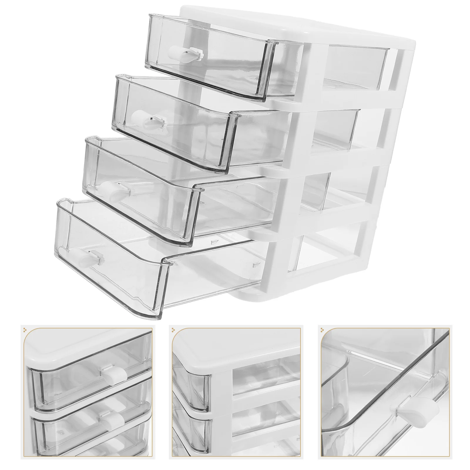 Desktop Storage Drawer Box Multi-layer Drawer Type Closet Storage Cabinet Organizer