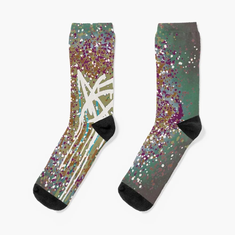 

Art Paint Splash Lively Socks Stockings Compression Sports Stockings Man