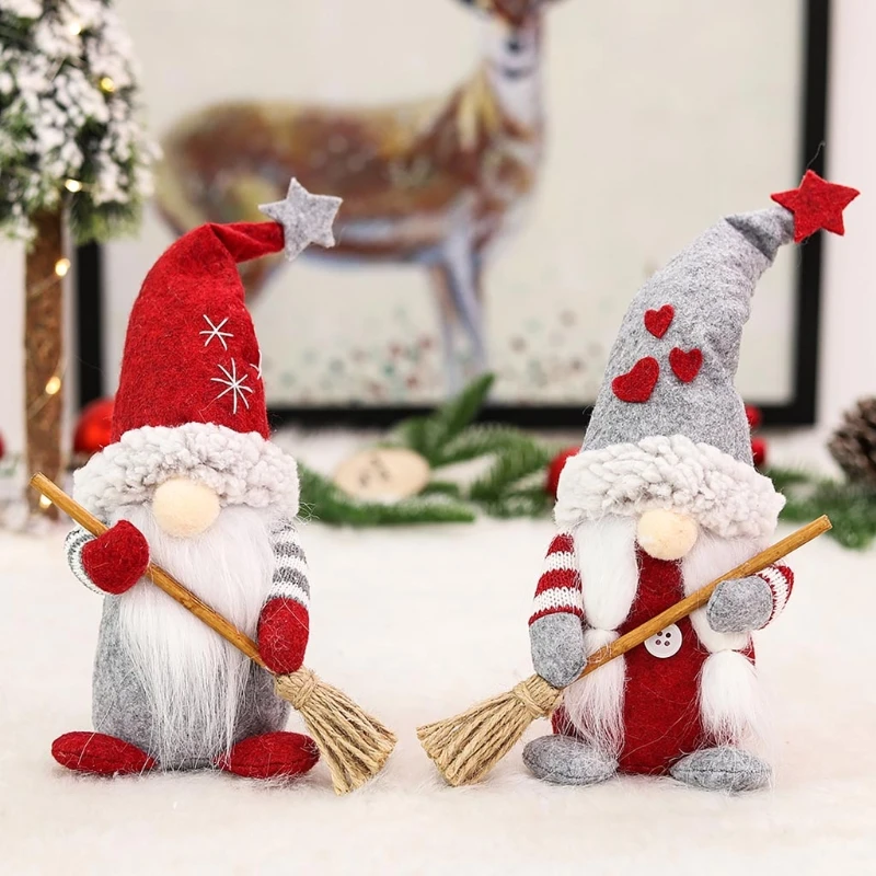 Christmas Ornament Sweeping Gnome for