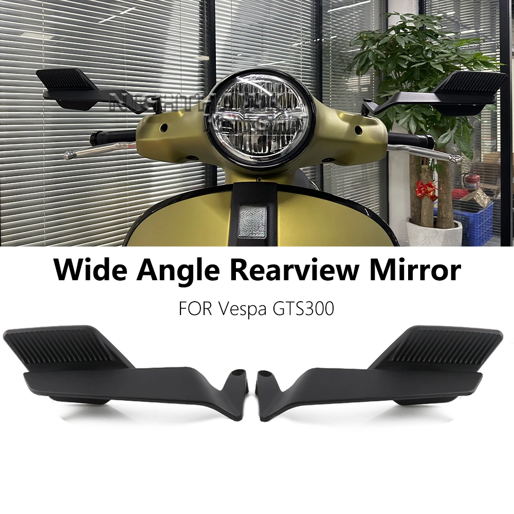 

For Vespa GTS150 GTS250 GTS300 GTV250 GTV300 GTS 300 Motorcycle New Folding Wide Angle Rearview Mirror Rear Side View Mirrors