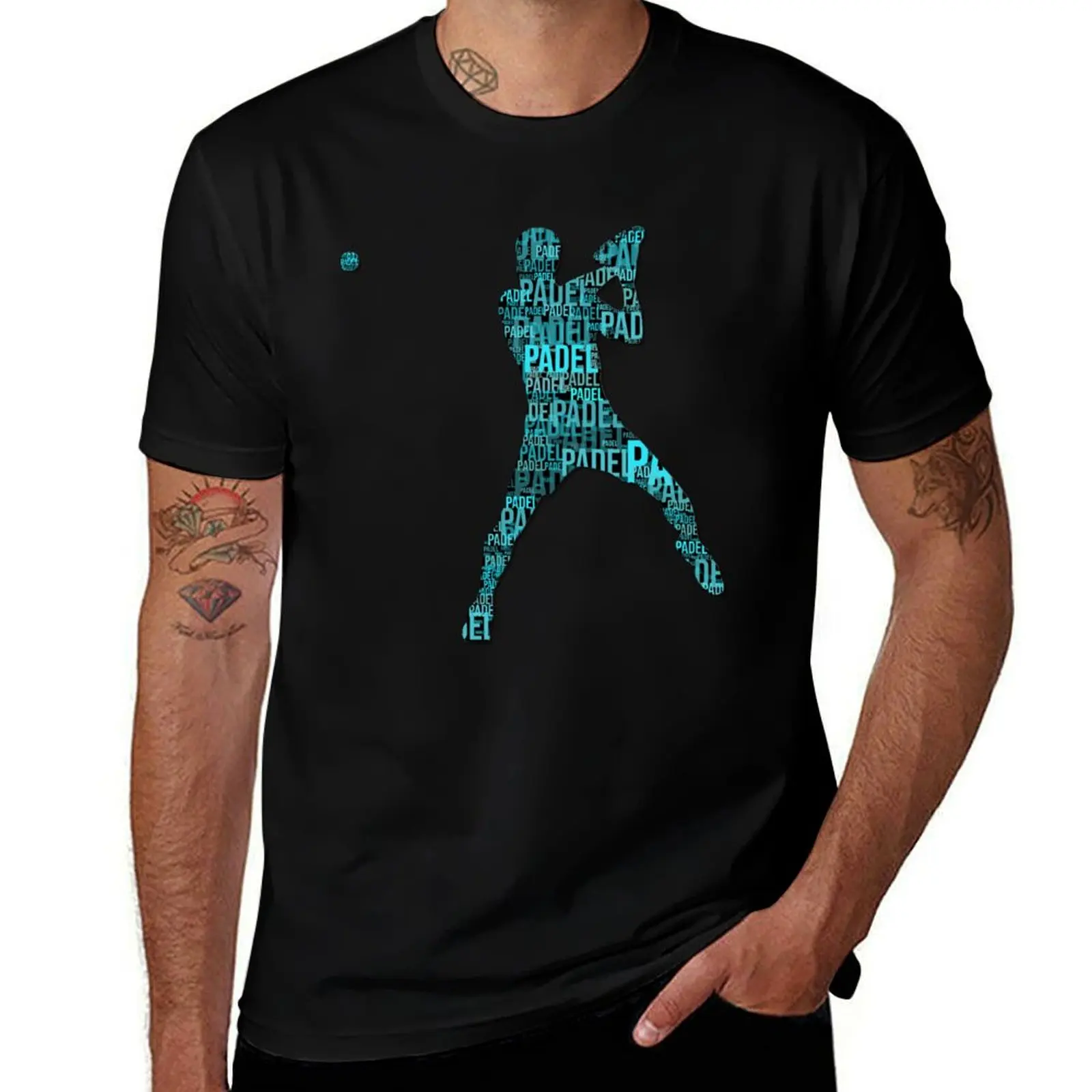 

Padel Player - crazy about this game ! Blue T-Shirt cotton t shirts high quality T-Shirt