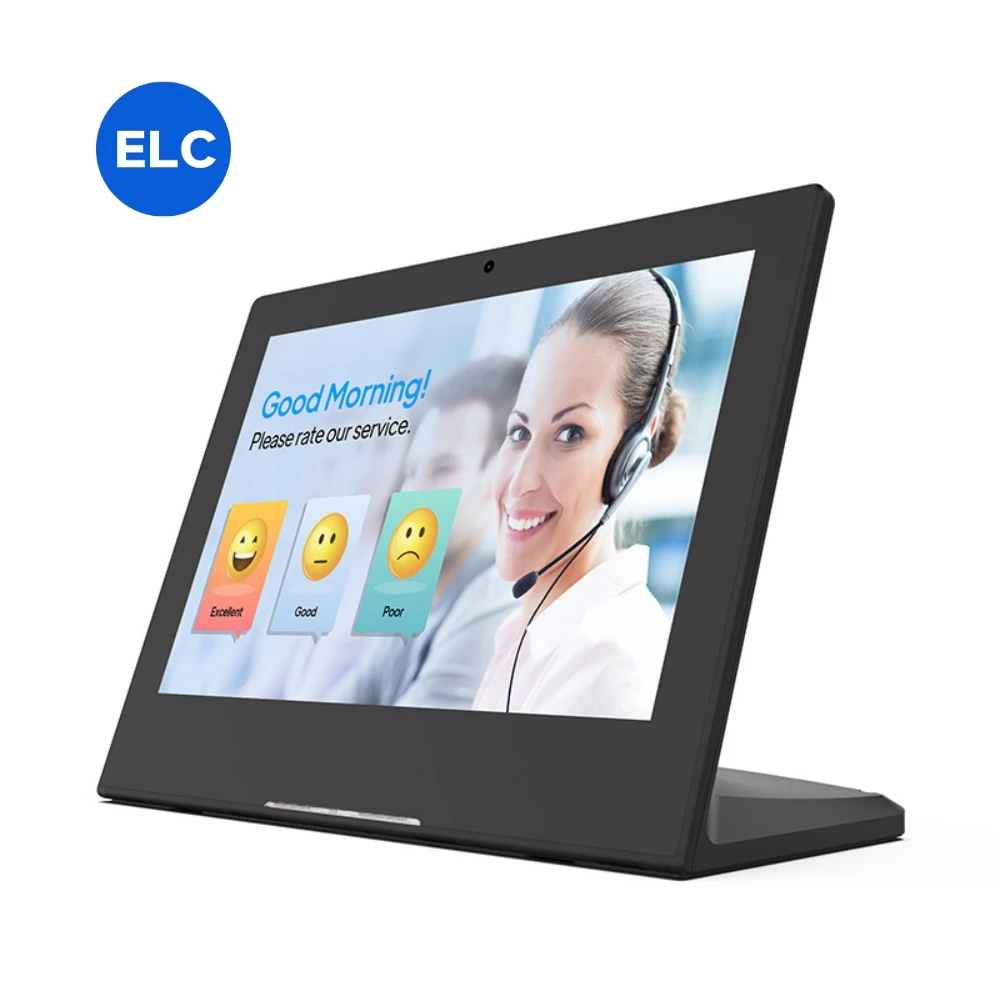 WL1016T 10.1 Inch Android 11 Tablet New Desktop L Shape Type Touch Screen Restaurant Ordering System Optional NFC Poe Business