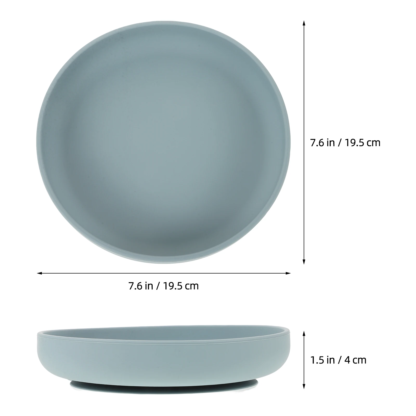 

AntiSpill Plates Elderly Silicone Suction Tray Lightweight Durable Dining Tableware Set Kitchen Bar Supplies