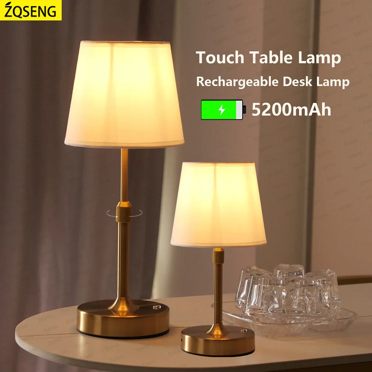 

Simple Rechargeable Table Lamp Bar Desk Lamp Dimming Atmosphere Wireless Night Light for Bedroom USB Charging Touch Decor Lamp