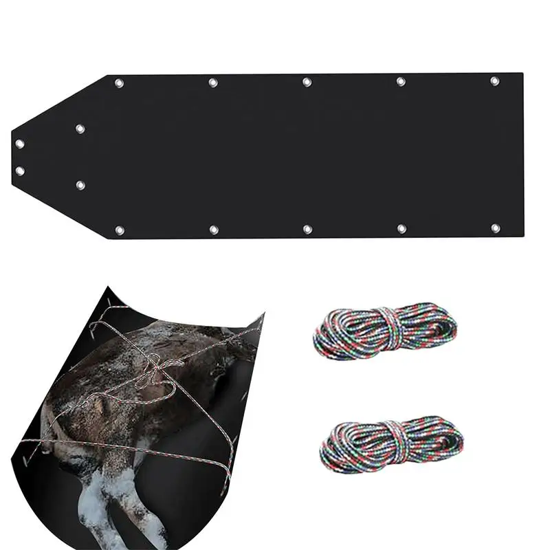 متعددة الأغراض فائدة زلاجات المحمولة الجليد الصيد زلاجات مع حبل فائدة زلاجة الغزلان سحب زلاجات لعبة الصيد الجليد دائم