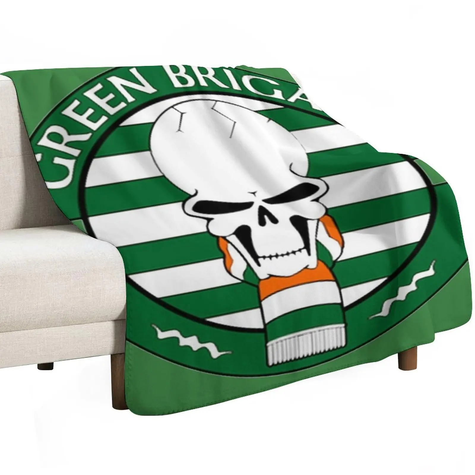 Green Brigade Throw Blanket Single Plaid on the sofa Quilt sofa bed Polar Blankets For Sofas Blankets