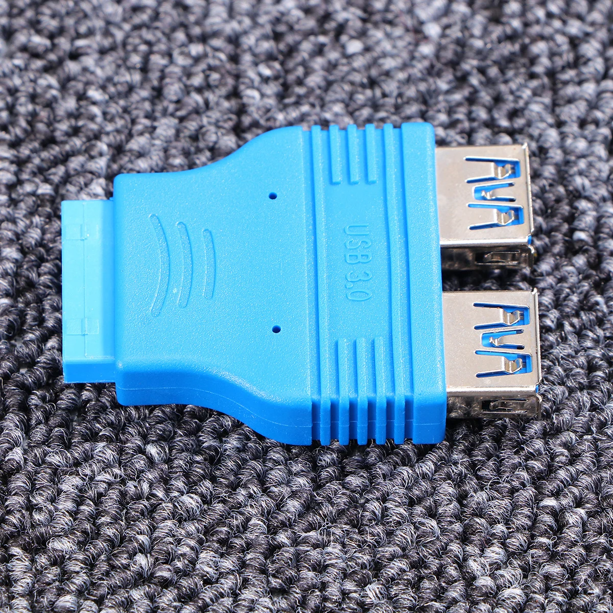 

1Pcs USB 3.0 Dual Female Port 20 Pin Motherboard Connector Adapter High Speed Data Transfer 4.8gbps USB Compatible