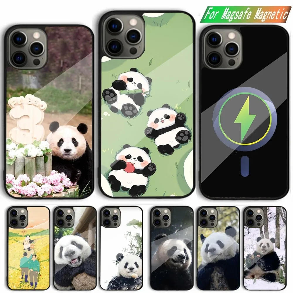 

Fubao panda Animal Phone Case For iPhone 15,14,13,12,11,Plus,Pro,Max Mini Magsafe Magnetic Wireless Charging