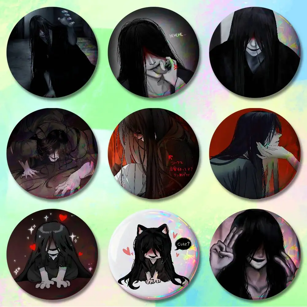 

H-Homiciphers Mr C-Crawling Pins 58mm Cute Cartoon Badge Handmade Brooches for Backpack Accessories