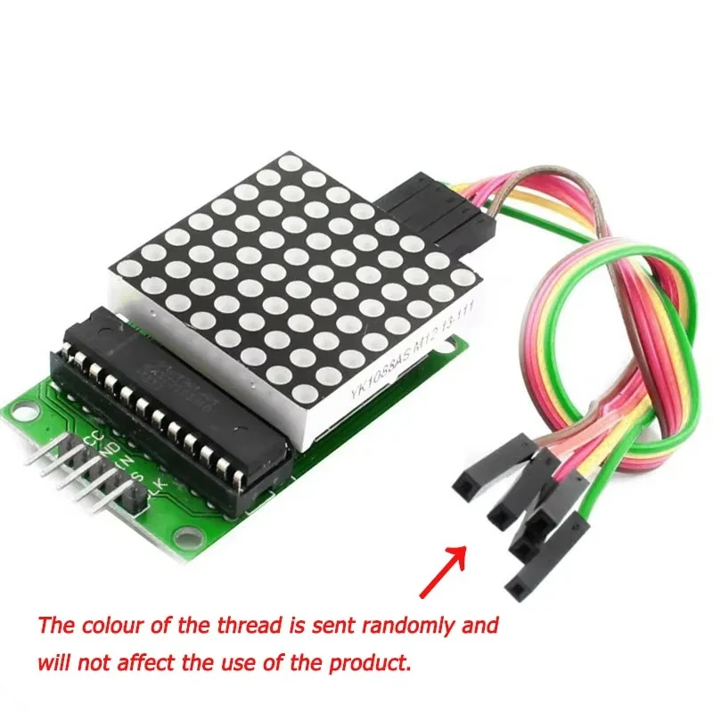 MAX7219 Dot Matrix Module LED Matrix Display 8*8 MCU Control Module for Arduino 5V Interface Output Input Common Cathode