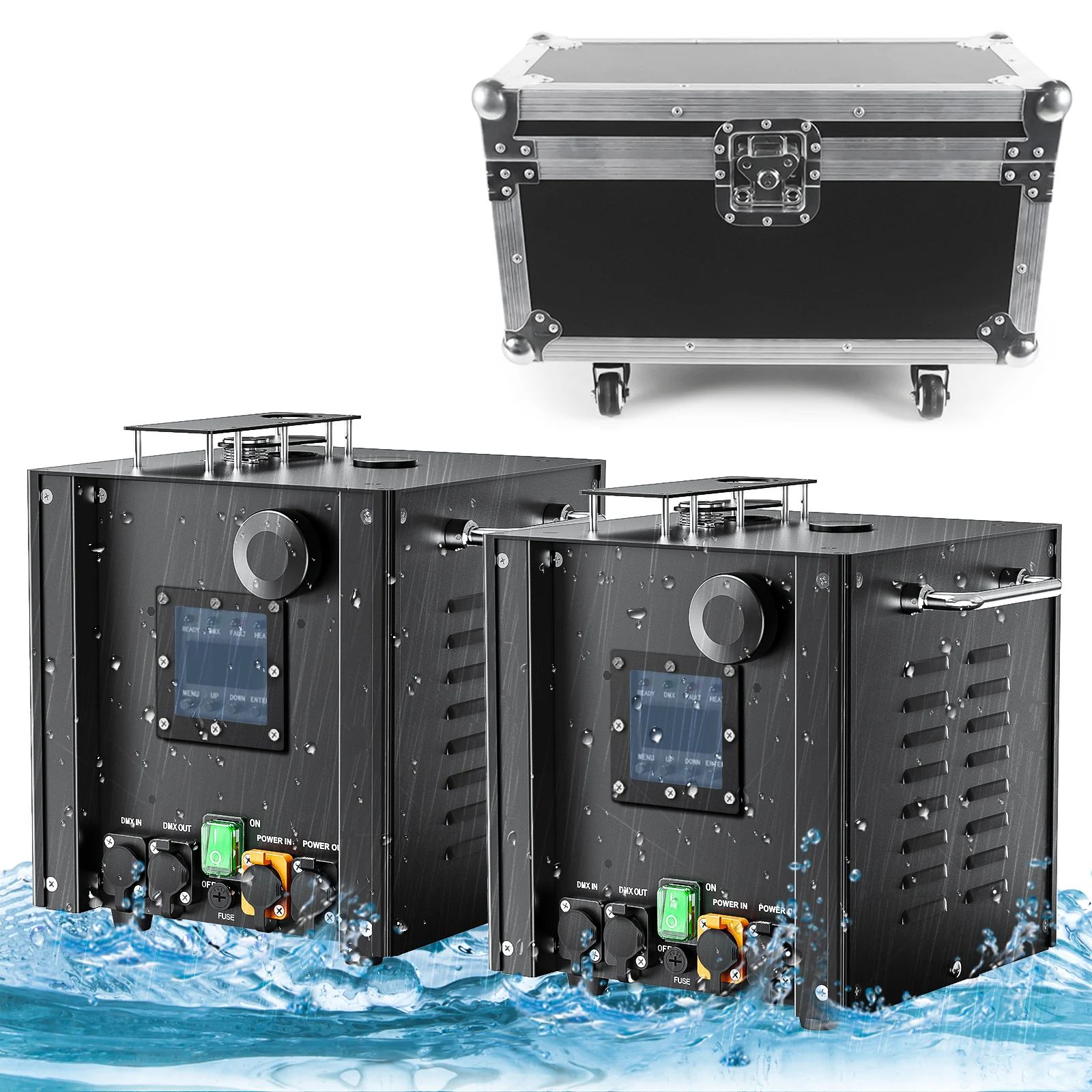 With Flight Case Fountain Machine for Wedding Dj Party Stage Machine