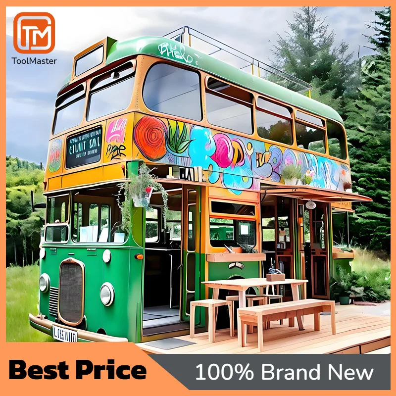 【New Design】1:1 Simulated British Double Decker Bus Cart, Mobile Coffee Kiosk For Night Market Attraction