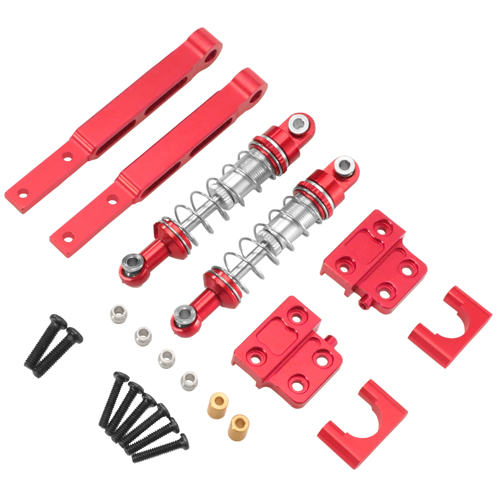 MN82T MN82s MN82pro LC79 Rear Axle Leaf Spring Modification Rod Shock Absorber Set RC Car Upgrade Modification Accessories
