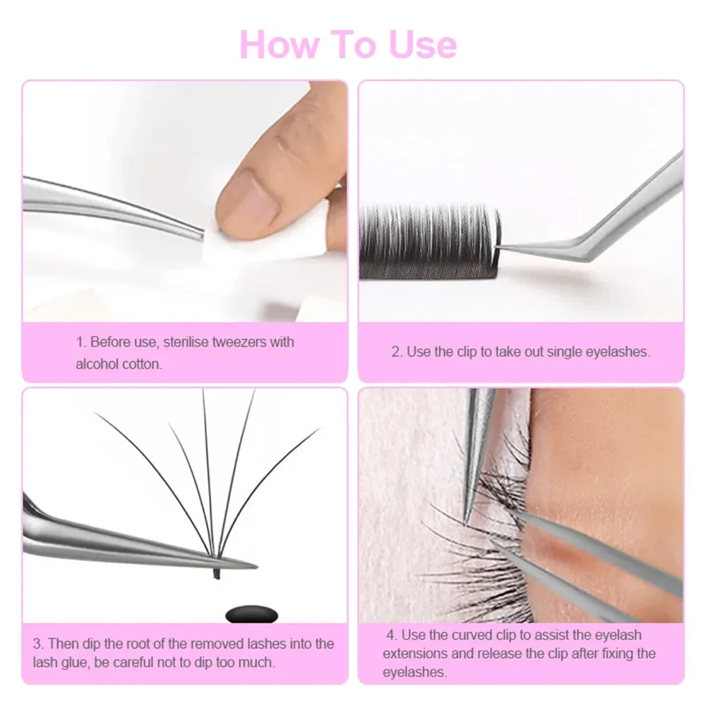Ensemble de 6 pincettes professionnelles en acier inoxydable, pour hommes et femmes, pincettes à sourcils de précision pour poils du visage