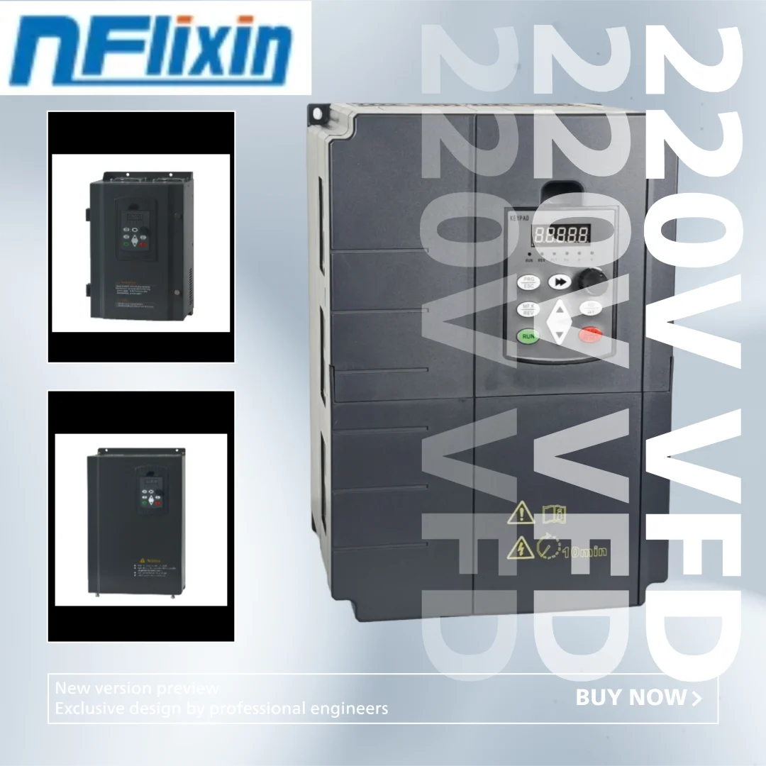11/15/18.5/22/30KW VFD 220V Inverter Frequency Converter 1/3P 220V Input 3P 220V Output for CNC Spindle Motor Speed Control