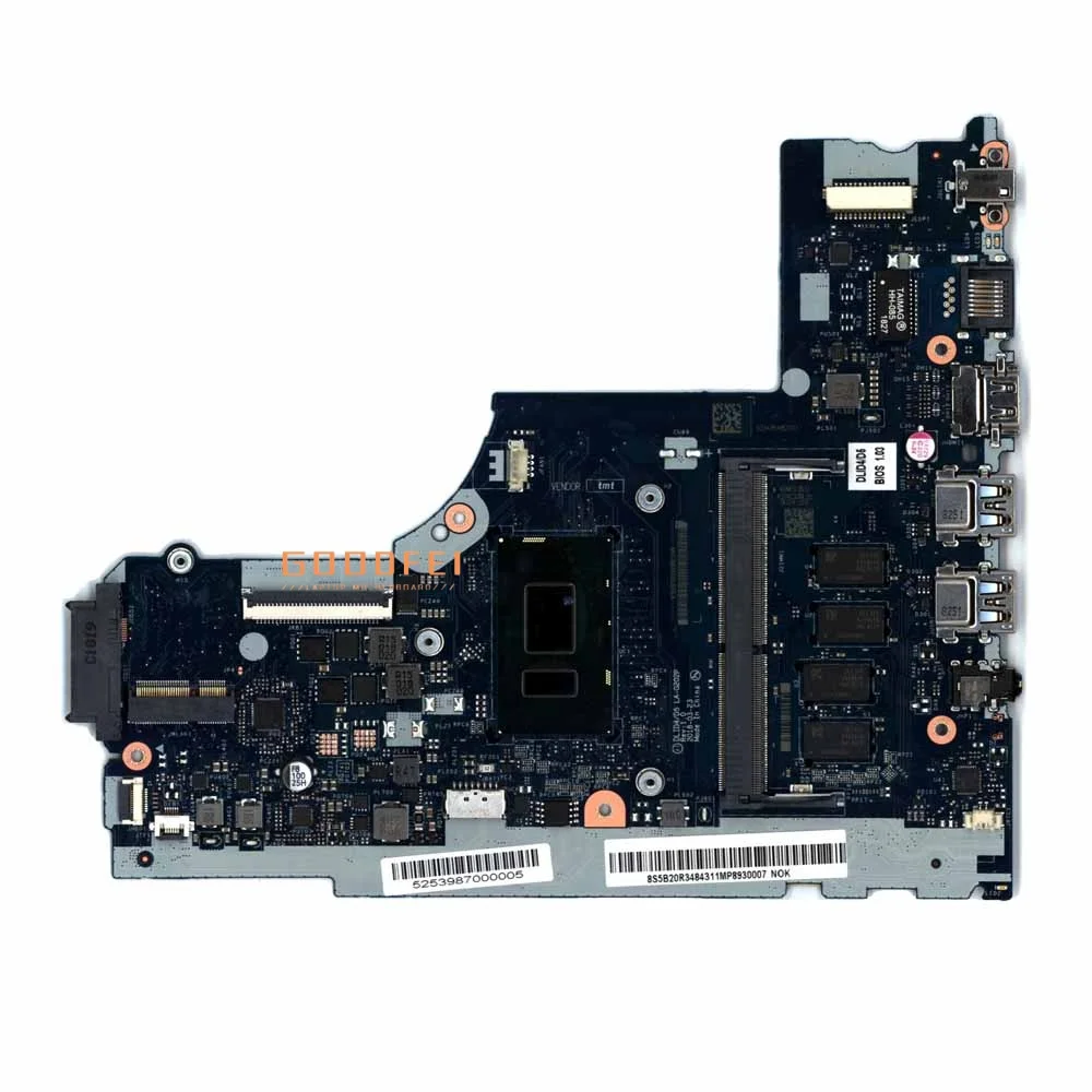 

Laptop Motherboard Notebook Mainboard LA-G202P With I3-6006U 8130U 7020U UMA 4G IdeaPad 130-14IKB For Lenovo 100% test work