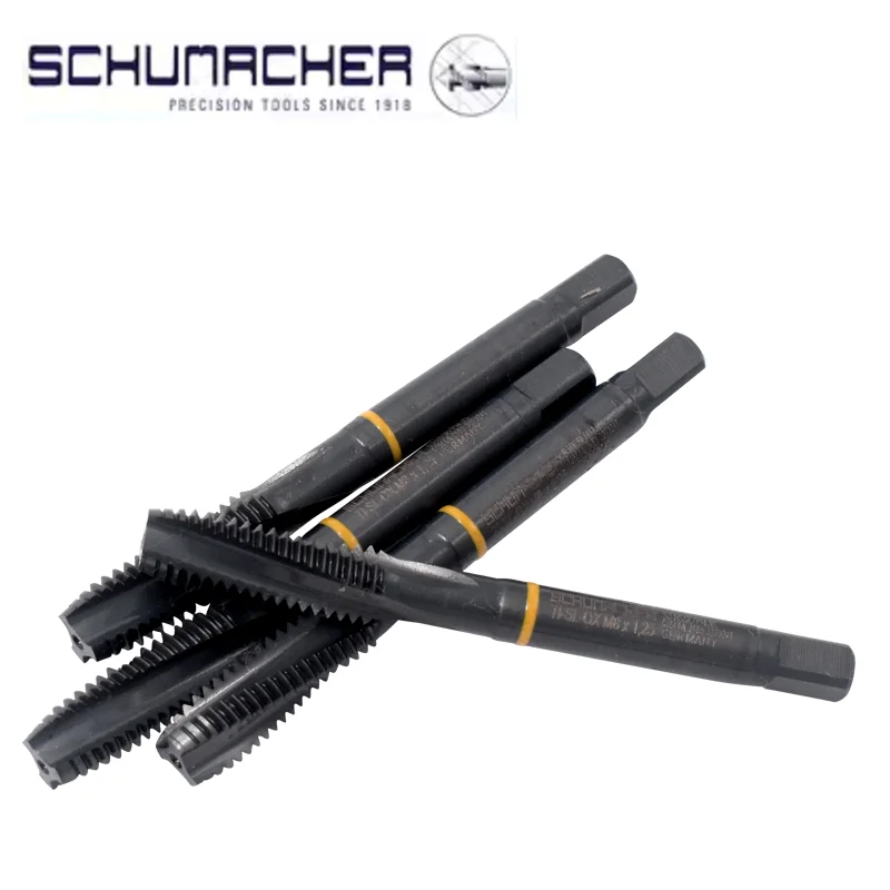 German Original SCHUMACHER JIS Standard Spiral Fluted Tap Pointed M3 M4 M5 M6 M8 M10 M12 Machine Thread Taps For Titanium Alloy