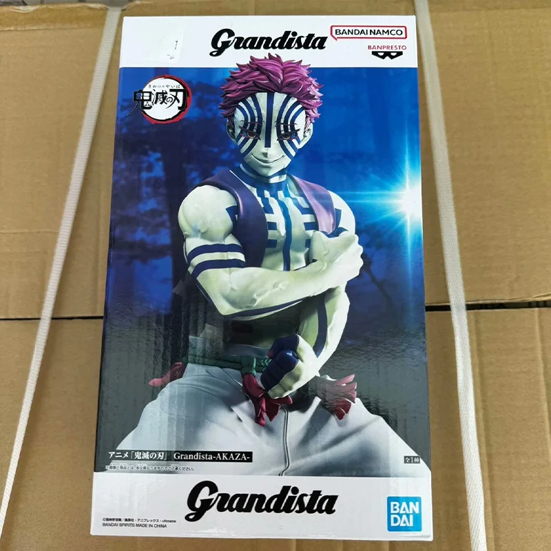 

BANDAI NAMCO BANPRESTO in stock Original Genuine Demon Slayer Grandista Akaza PVC 24cm Figure model Collector Figurine Toys gift