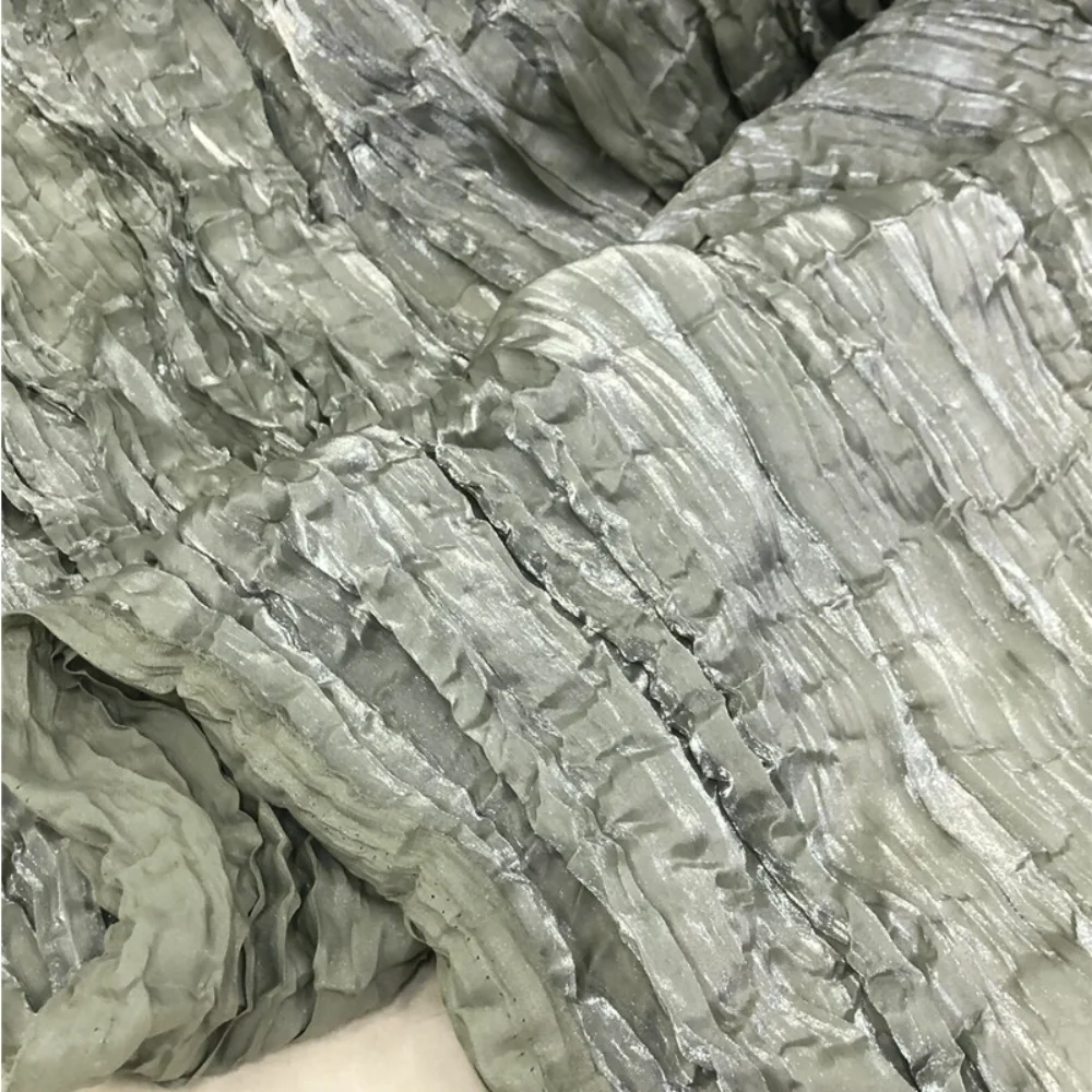 

Плиссированная ткань для платьев, ткани для пошива одежды Ханьфу, дизайнерская одежда, ткани для шитья на метры, материалы для рукоделия, оптовая продажа ткани