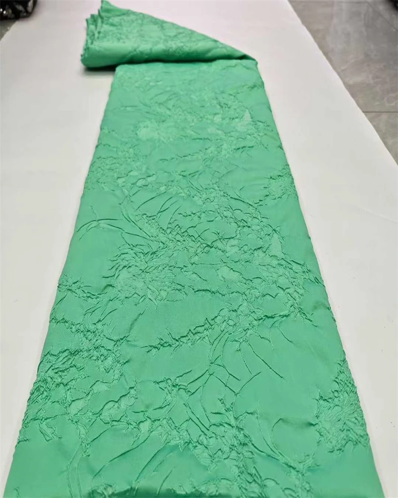 Tela de encaje brocado, tela de Damasco africano, tela de encaje Jacquard de alta calidad, costura elegante para vestidos de fiesta de mujer,