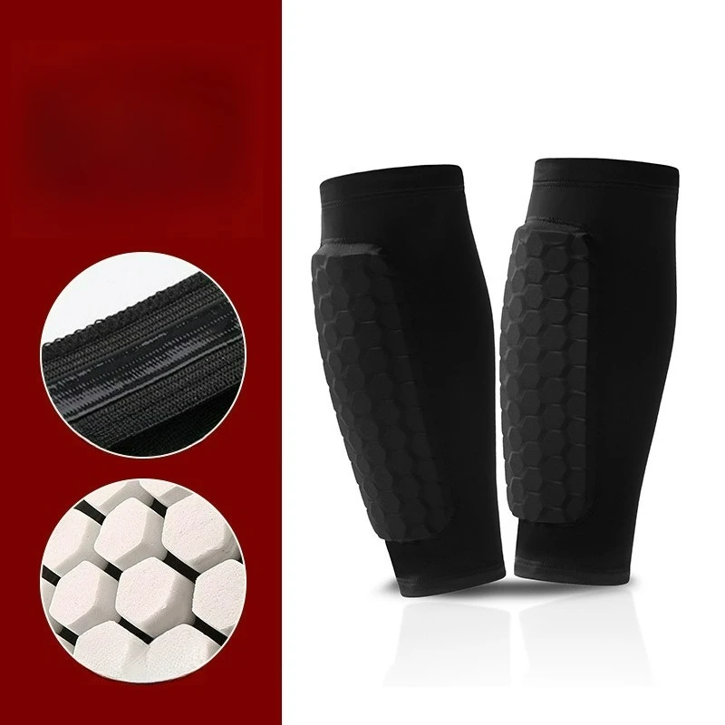 1 paar Voetbal Ski Scheenbeschermers Honingraat Scheenbeschermers Voetbal Volwassen Ski Boot Scheenbeschermer Volwassen Ademende Pads Voor Atleten