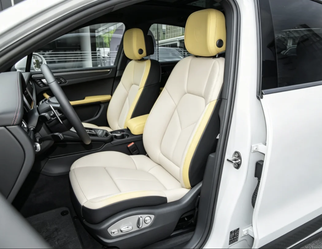 Für Porsche Macan 2023~2026 Maßgefertigte Autositzbezüge Luxuriöses Nappaleder 100% Passgenau Innenausstattung 360 ° Vollständige Abdeckung – Detail 2
