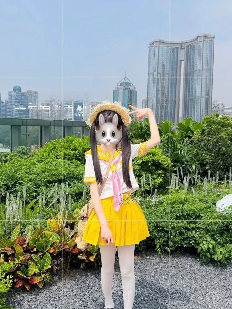 Japanese Style Uniform School Girl Outfit Short Sleeve Skirt Set Women's Traditional Sailor Suit Cute Softie Bicolor Skirt view 3