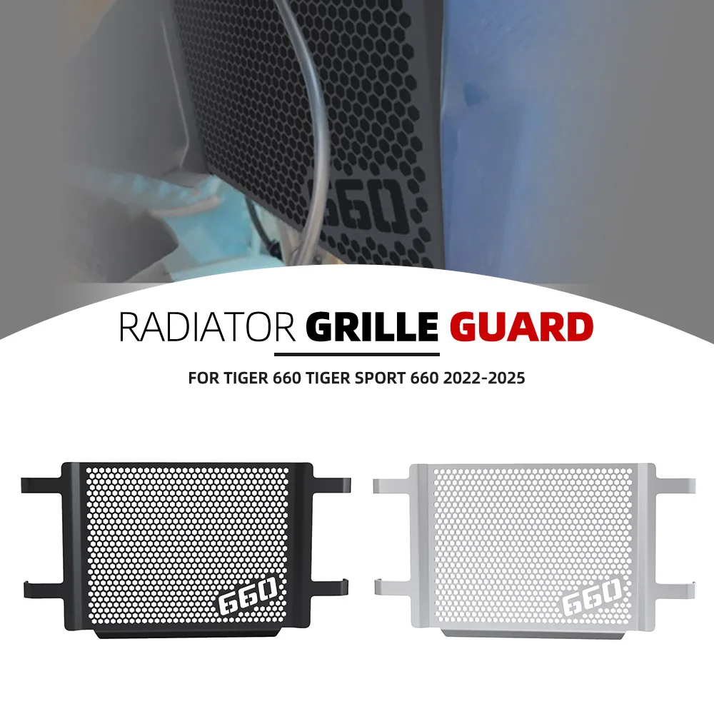 

For Tiger 660 Tiger Sport 660 2022 2023 2024 2025 Motorcycle Radiator Guard Grille Cover Protector Protective Grill Accessories